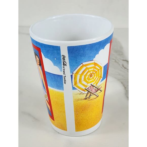 Coca Cola Coke Cup Tumbler 8oz Summer Through The Years 1991 4 1/4" Korea - Picture 4 of 14